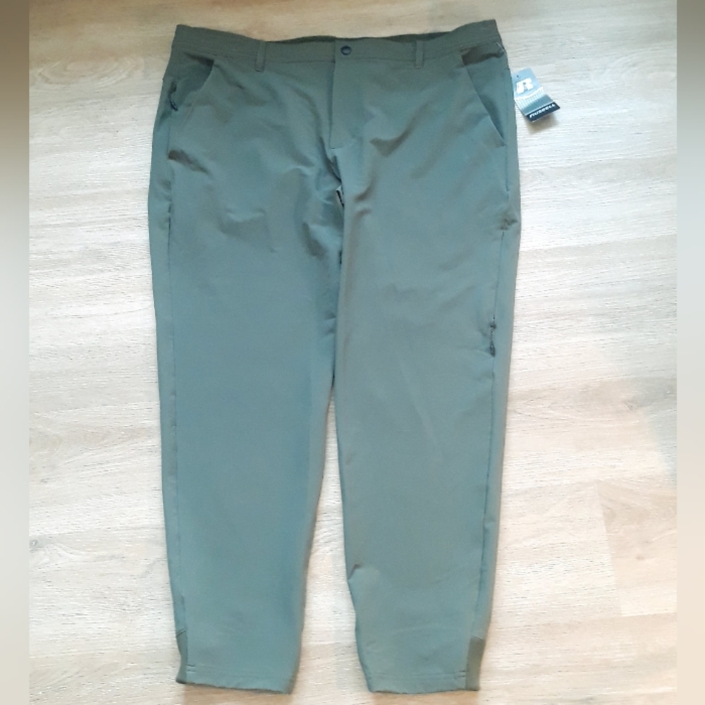 Russell Men's Athletic Woven Tech Jogger Pants - Green Size XL (40-42)